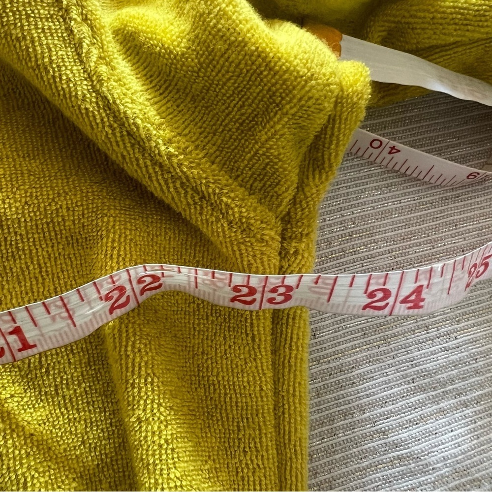 Offline by aerie Half zip mock neck terry pullover top Ladies size small yellow - Picture 7 of 8
